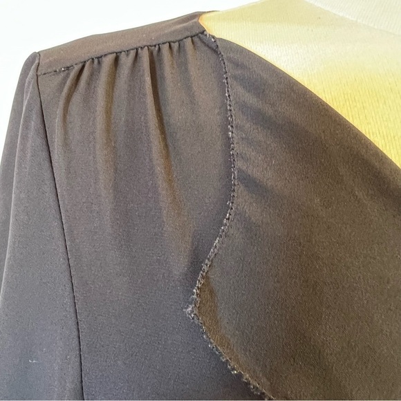 Zara Basic Women’s Sheer Navy Long Sleeved Blouse, Size Small - Picture 10 of 11